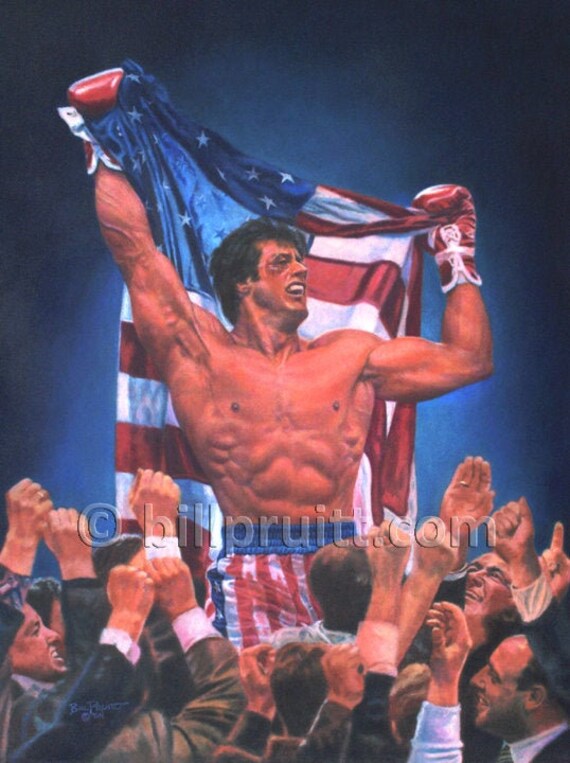 Sylvester Stallone Rocky Balboa Rocky 4 Art Print 12x16 Signed and Dated  Bill Pruitt - Etsy Norway