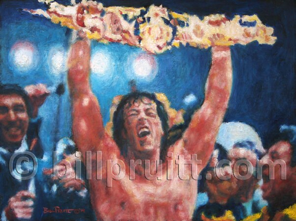 Sylvester Stallone Rocky Balboa Rocky 4 Art Print 12x14 Signed and Dated  Bill Pruitt 