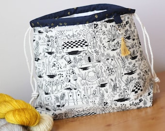 DISCOUNTED!!! Medium Sized Wonderland Project Bag