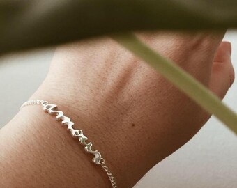 amour chain bracelet, love silver bracelet