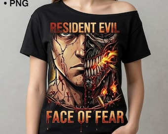 Horror game Inspired t shirt Art design| Split Face Design (Digital Download)