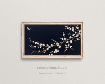 Moonlit Cherry Blossoms | Samsung Frame TV Art