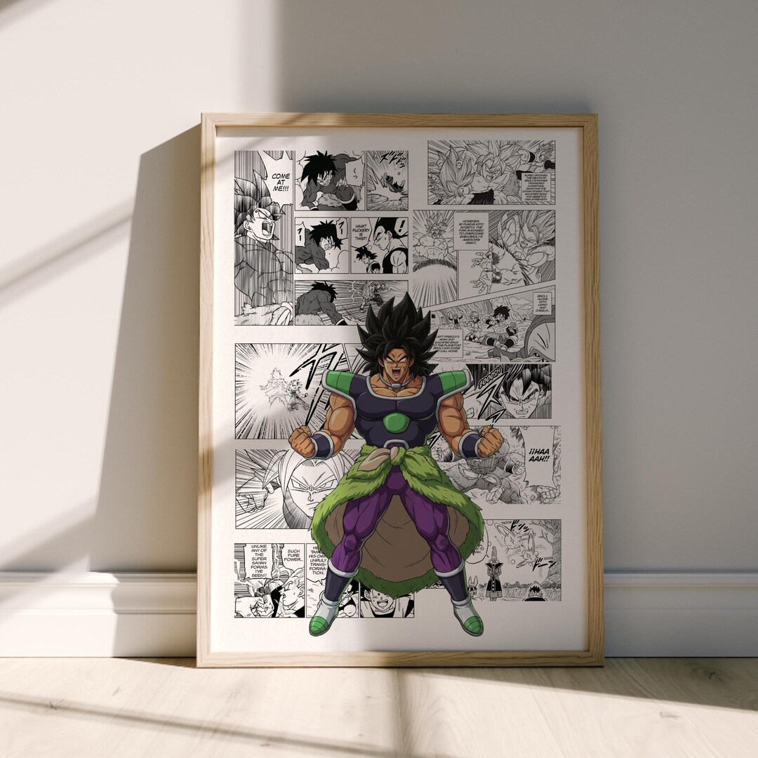 Broly Wall Art Manga Poster - Broly - Kuratierte Manga Panels ...