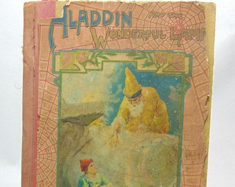 Vintage Books ~ Children&#39;s Book ~ Aladdin ~ 1900&#39;s