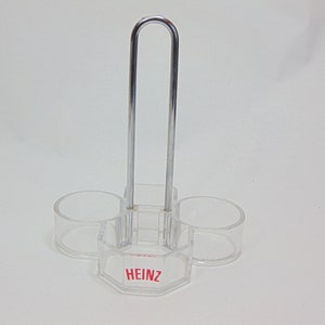Vintage Home And Living ~ Condiment Caddy ~ Heinz ~ Restaurant Style ~ Plastic