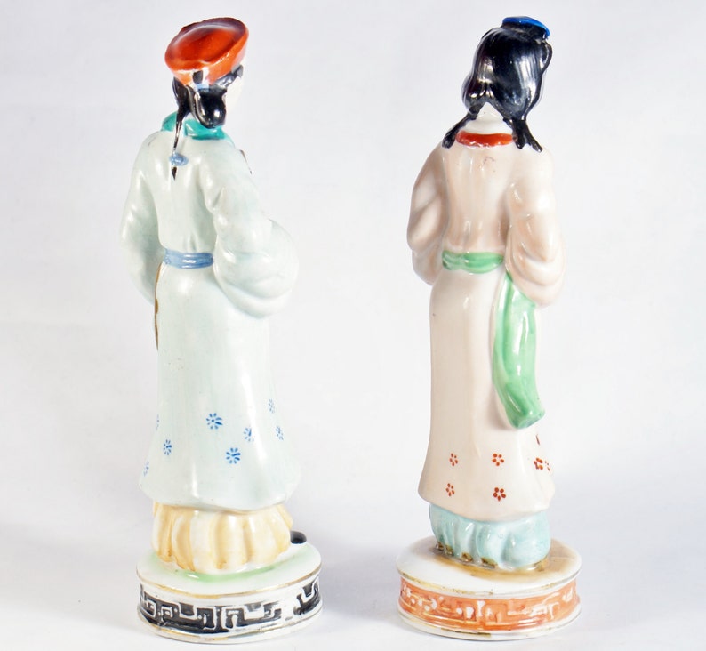 Occupied Japan Couple Japanese Figurines Vintage Pair Man Etsy
