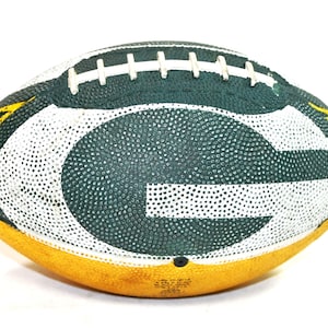1990s Green Bay Packers Rubber Football – Good Stuff Brand 9&quot; Vintage NFL Collectible