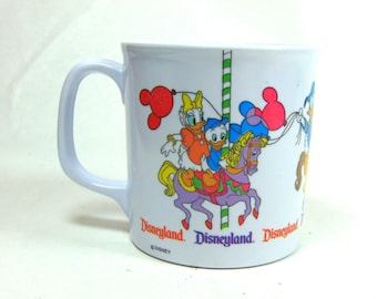 Vaso de plástico coleccionable de melamina de 283 ml (10 oz) de Disneyland, de Superware (aprox. década de 1990)
