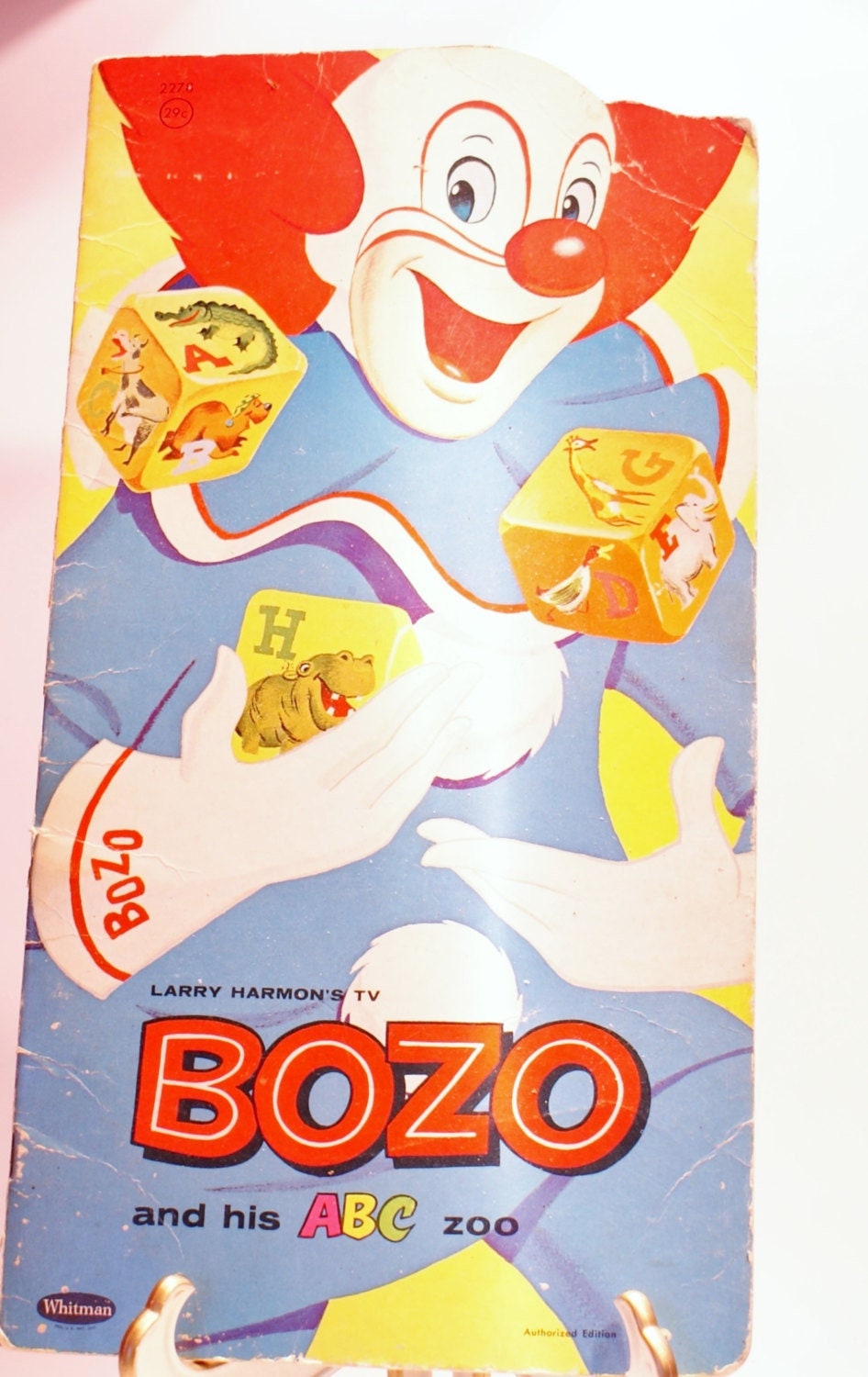 Bozo The Clown and His ABC Zoo, Children's Book, 1966, Vintage Books