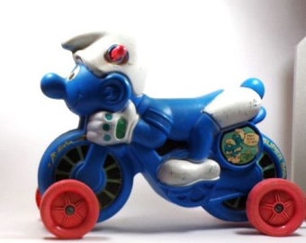 Juguete clásico de Super Pitufo para montar de 1983 de Coleco - Artículo raro