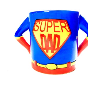 Vintage Collectible Super Dad Coffee Mug from the 1990s - Father&#39;s Day Gift Idea