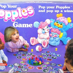 Vintage 1986 Popples Board Game - Based on Beloved 80's Cartoon Toy, Ideal 80's Gift