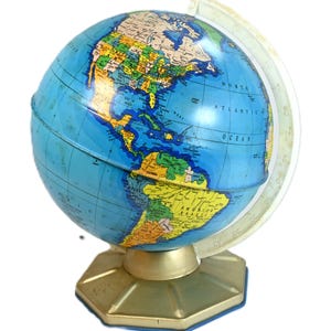 World Globe 1975 - Etsy