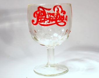 Copa de Pepsi Cola con huella dactilar (aprox. década de 1970)