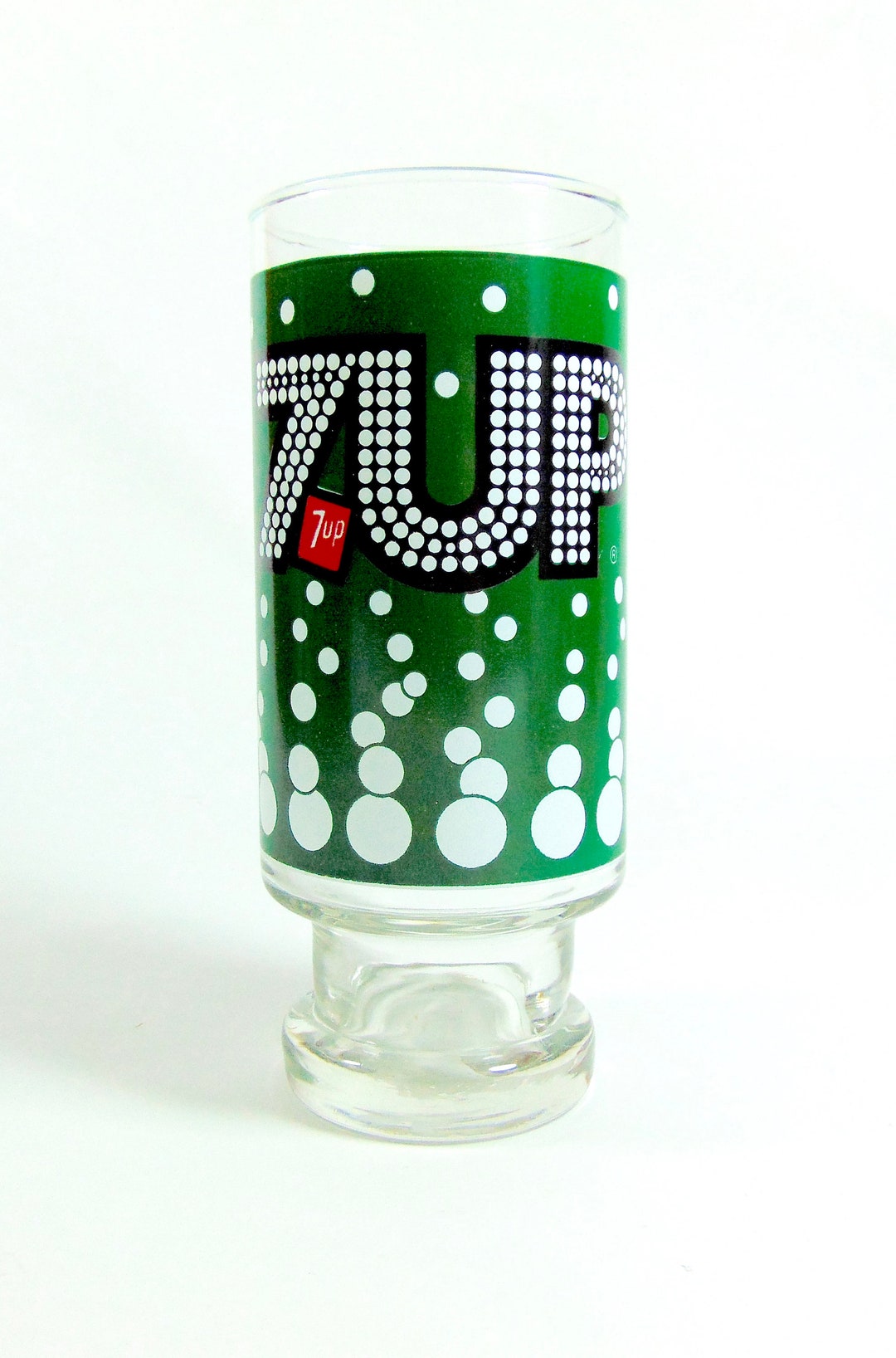 Unique Vintage 7UP Drinking Glass - Bubble Logo 24 Oz Collectible Cup ...