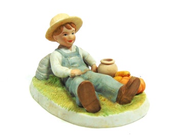 Collectible The Potter's House Kids "Harvest Time" Figurine (Ca. 2001)