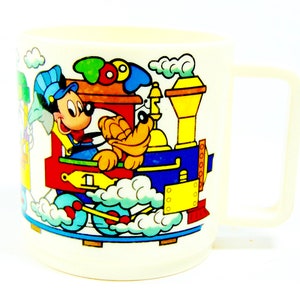 Collectible Disney Train Children&#39;s Plastic Cup (ca. 1980&#39;s)