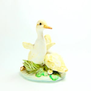 Homco Masterpiece Porcelain Two Ducks Figurine Vintage (Ca. 1982)