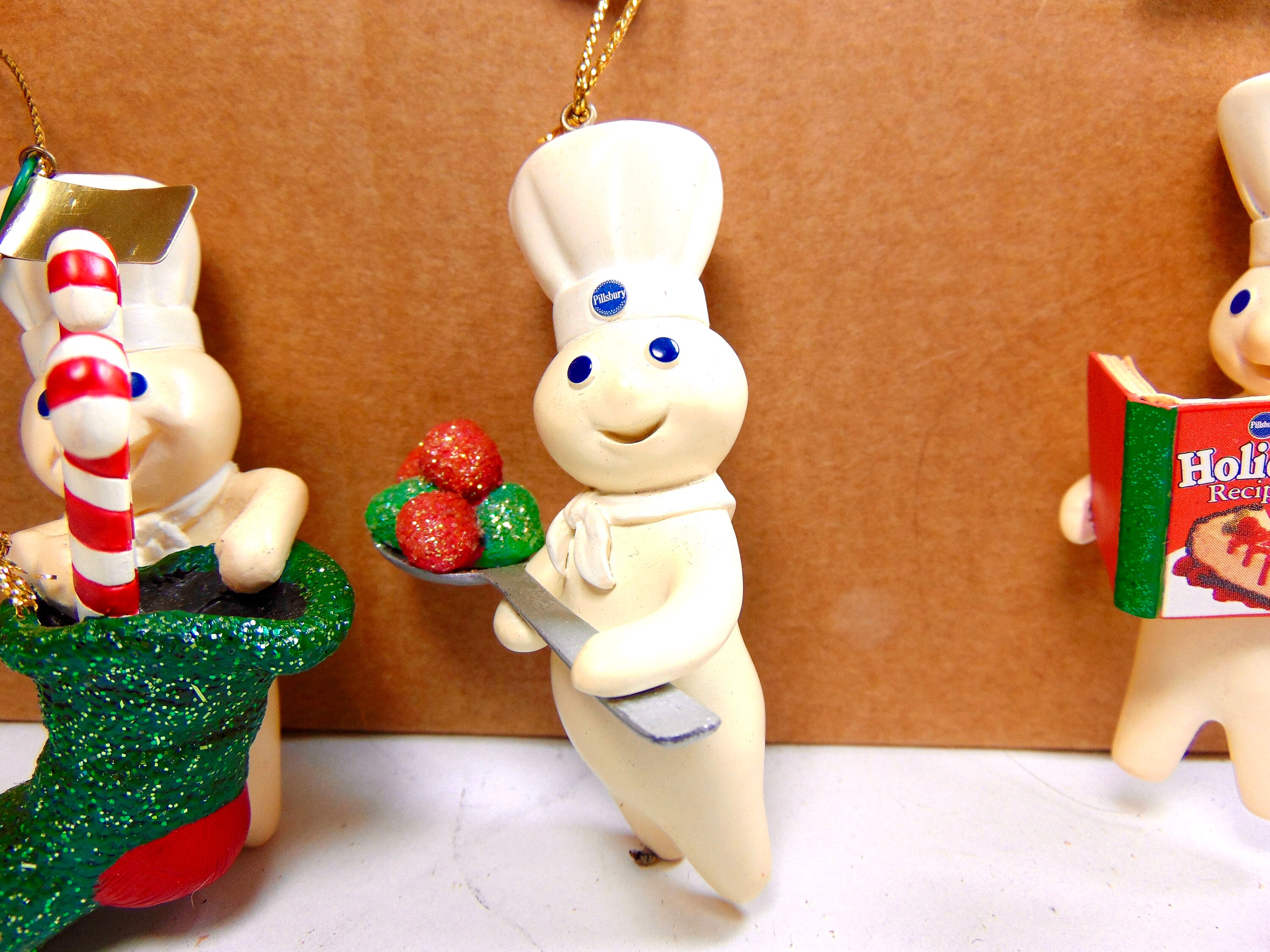 Collectible Pillsbury Doughboy Christmas Ornaments Set Of Four Etsy