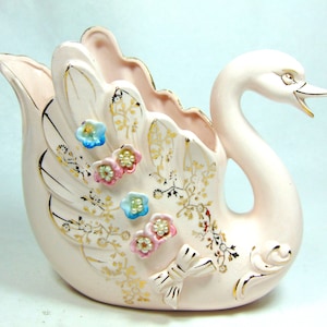 Mid Century Swan Planter or Napkin Holder