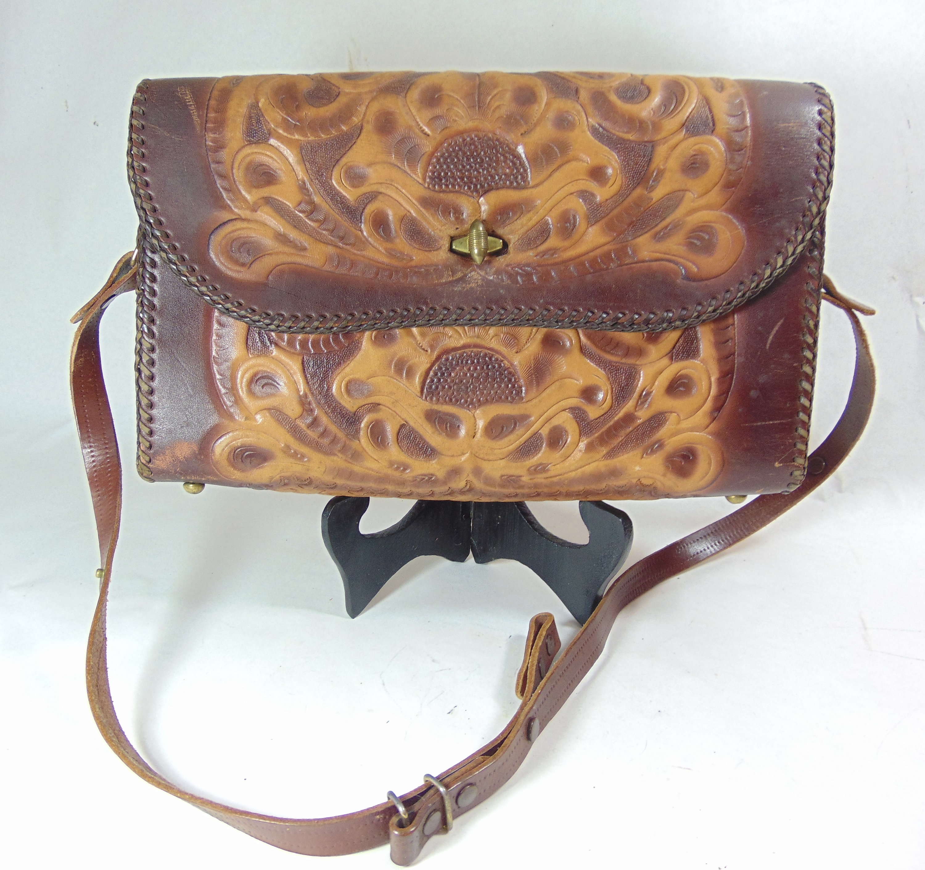 海外ブランド  Rustic Western (ca Jo-o-kay by Bag Shoulder Leather Tooled 小物