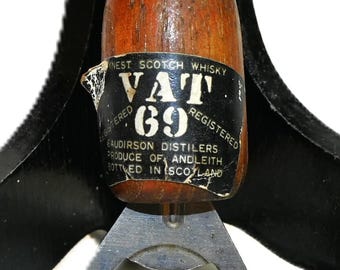 Vintage Vat 69 Bottle Opener – 1960s Scotch Whisky Barware Collectible