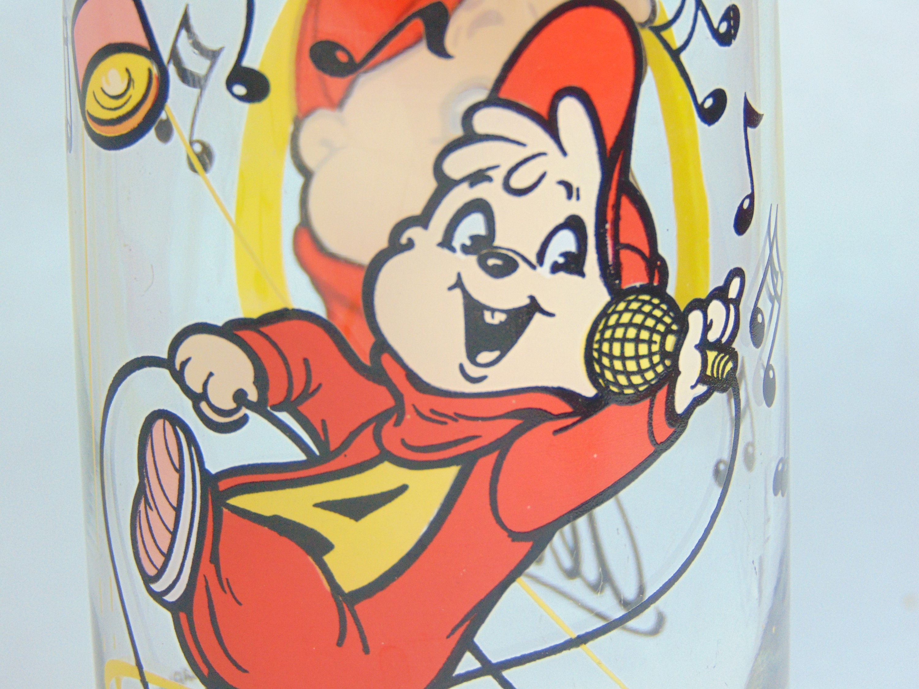 Collectible Alvin and the Chipmunks Hardees Drinking Glass Etsy New
