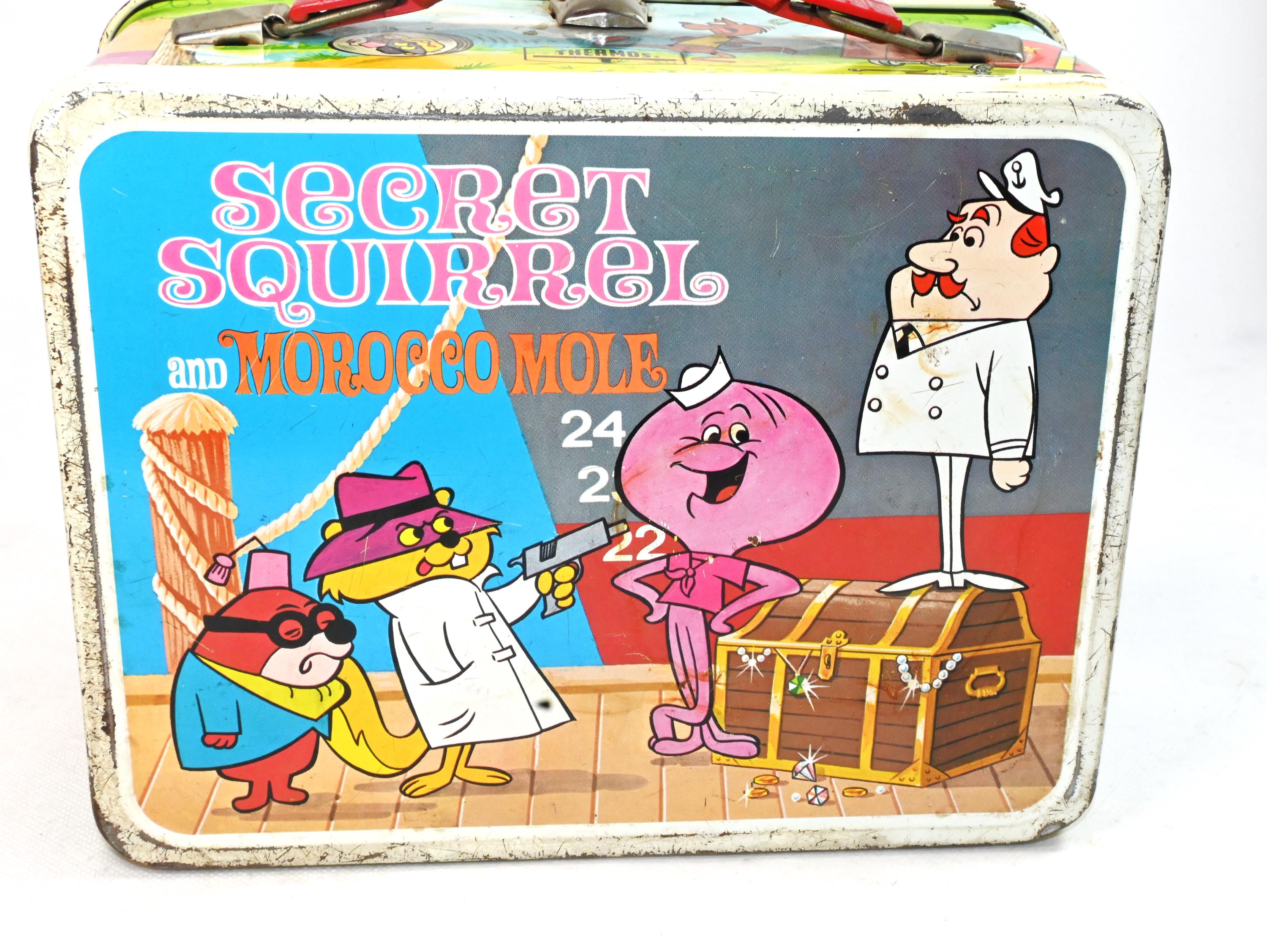 1966 Atom Ant & Secret Squirrel Metal Lunchbox | Thermos Brand