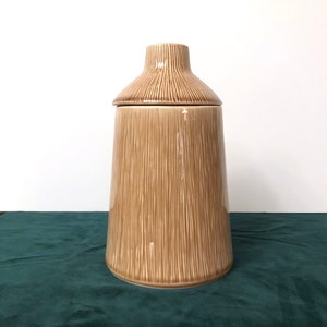 Retro Tiki Cookie Jar: Mid-Century Polynesian Style Ceramic Canister (Mount Clemens, Nelson McCoy MCP)