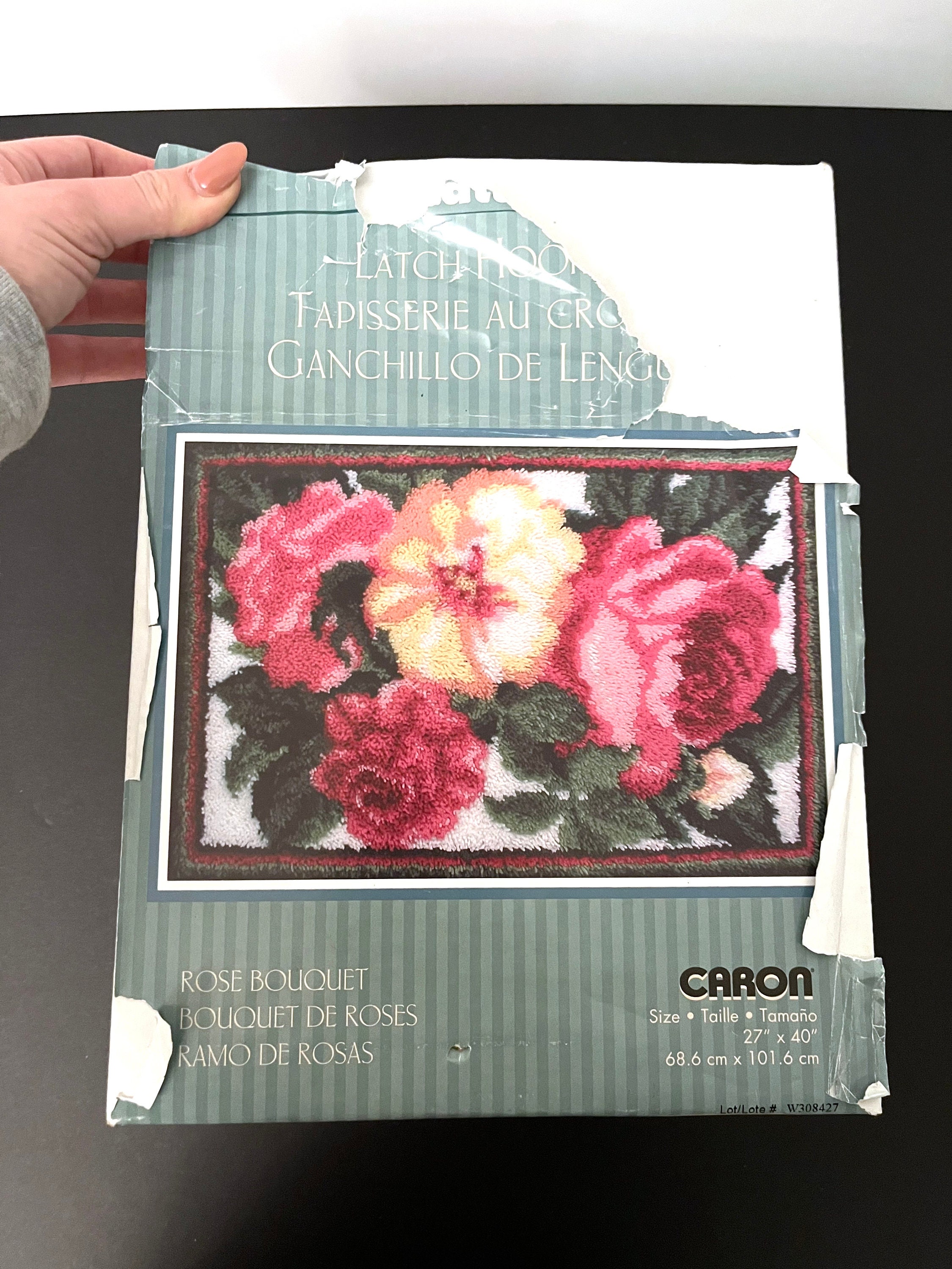 Vintage New in Box Floral Rose Latch Hook Kit by Caron Natura Large DIY  Latch Hook Rug Wall Decor 27 X 40 Wall Hanging W308427 -  Israel