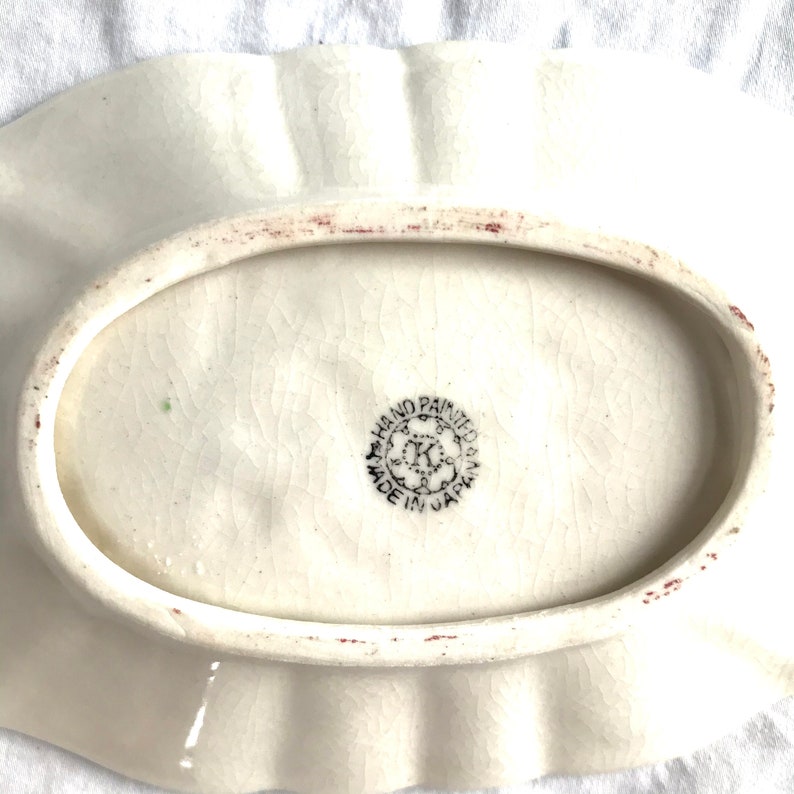 Antique Olive Dish Hand Painted in Japan K Japan Grape Etsy