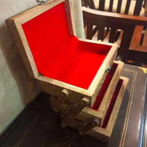Multi-Tier Wooden Jewelry Box image 6