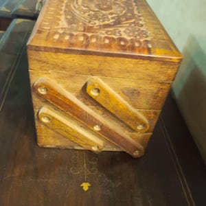 Multi-Tier Wooden Jewelry Box image 9