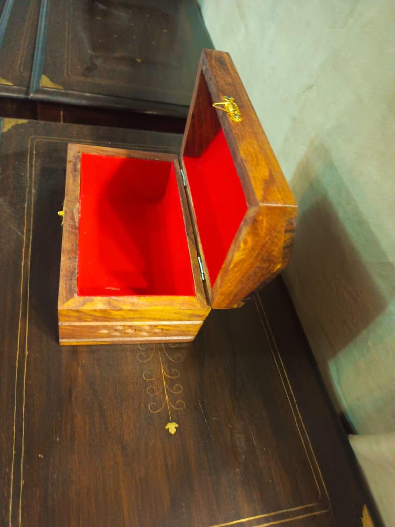 Multi-Tier Wooden Jewelry Box image 4