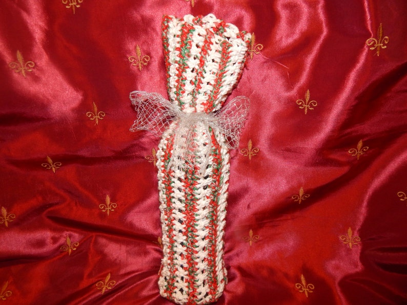 Holiday Handmade Crochet Bottle Cover