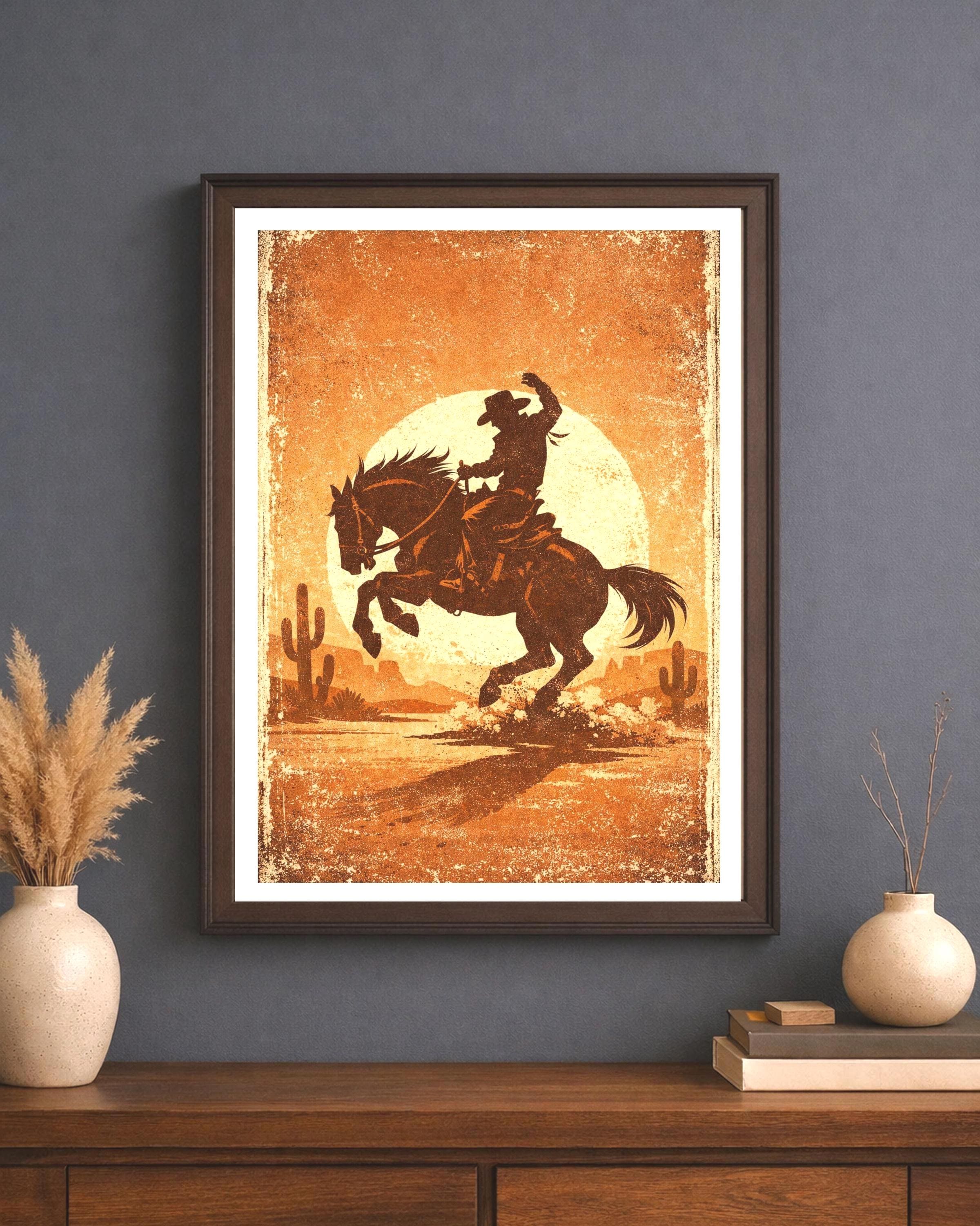 Vintage Rodeo Poster Print (digital Download) - Etsy