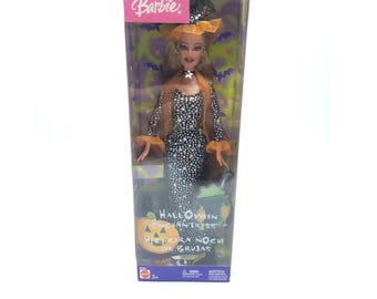 Barbie Halloween Treat Doll, NRFB Purple Halloween Witch Barbie