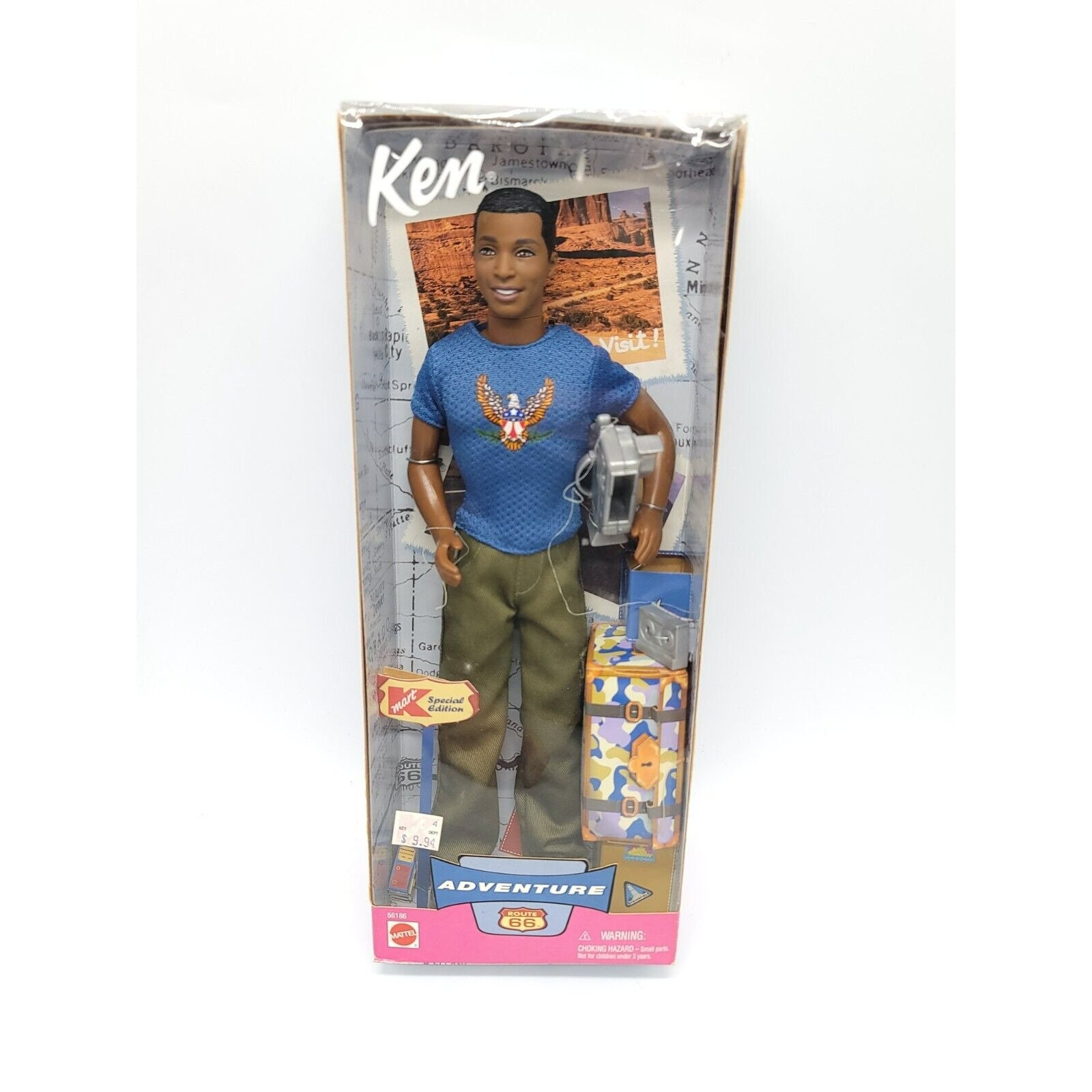 Barbie 56186 Adventure Route 66 Ken Doll Special Edition Kmart