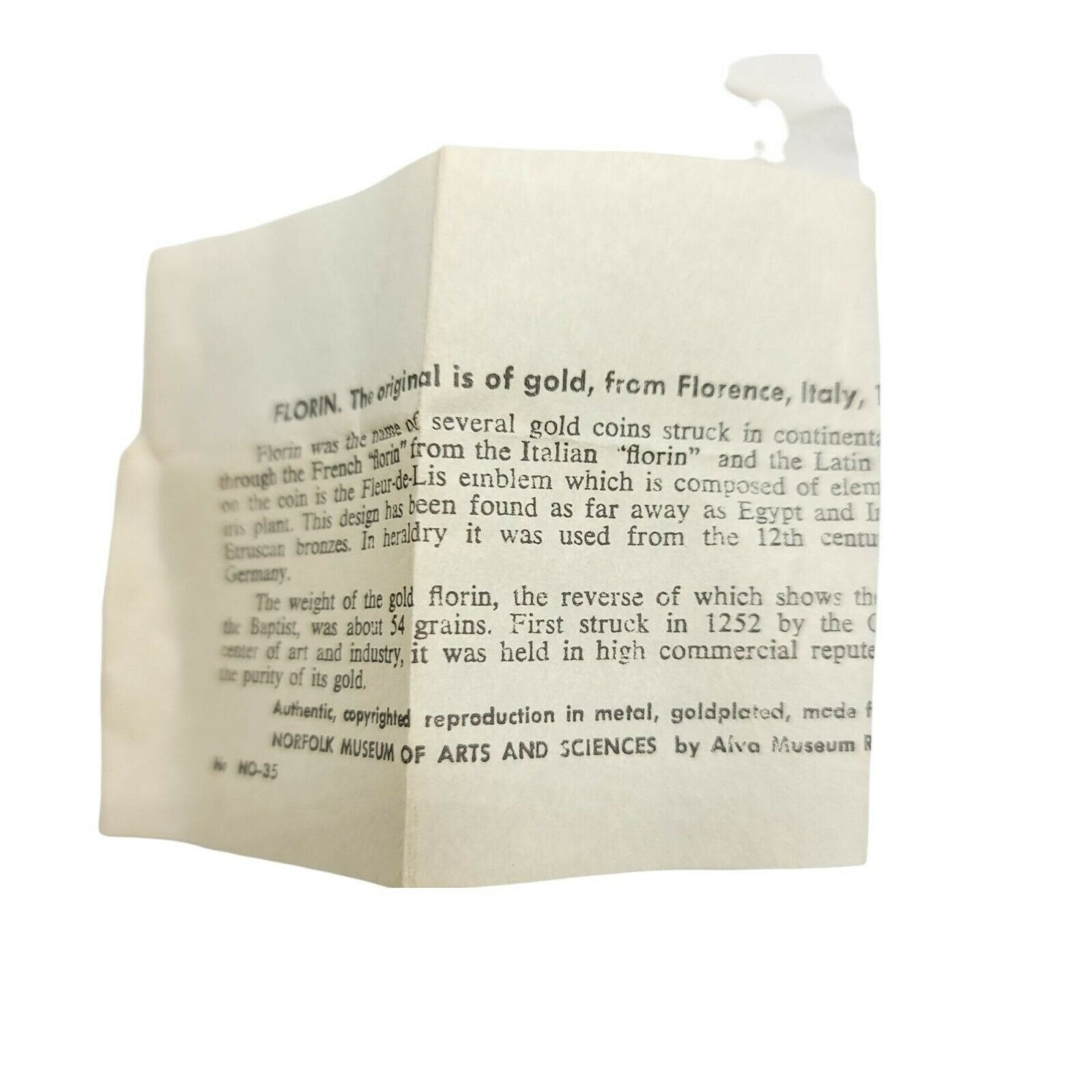アルヴァ博物館レプリカ フローリン イタリアコイン タイ留め金 ヴィンテージ 新古品 - Etsy 日本
