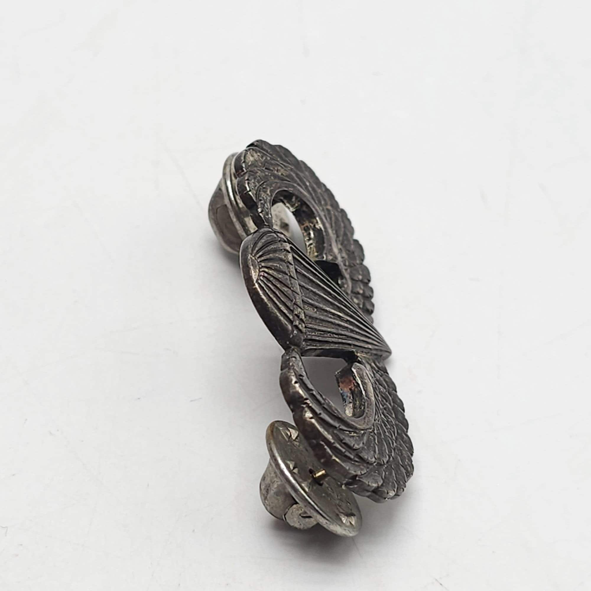 Sterling Silver Vintage Army Military Parachutist Paratrooper