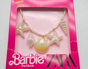 Zara x Barbie Collection Shell Necklace SOLD OUT IN-Stores Barbie Movie