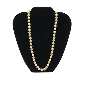 Miriam Haskell Patent #3427691 Faux Glass Pearl Hand Knotted 1960s Necklace