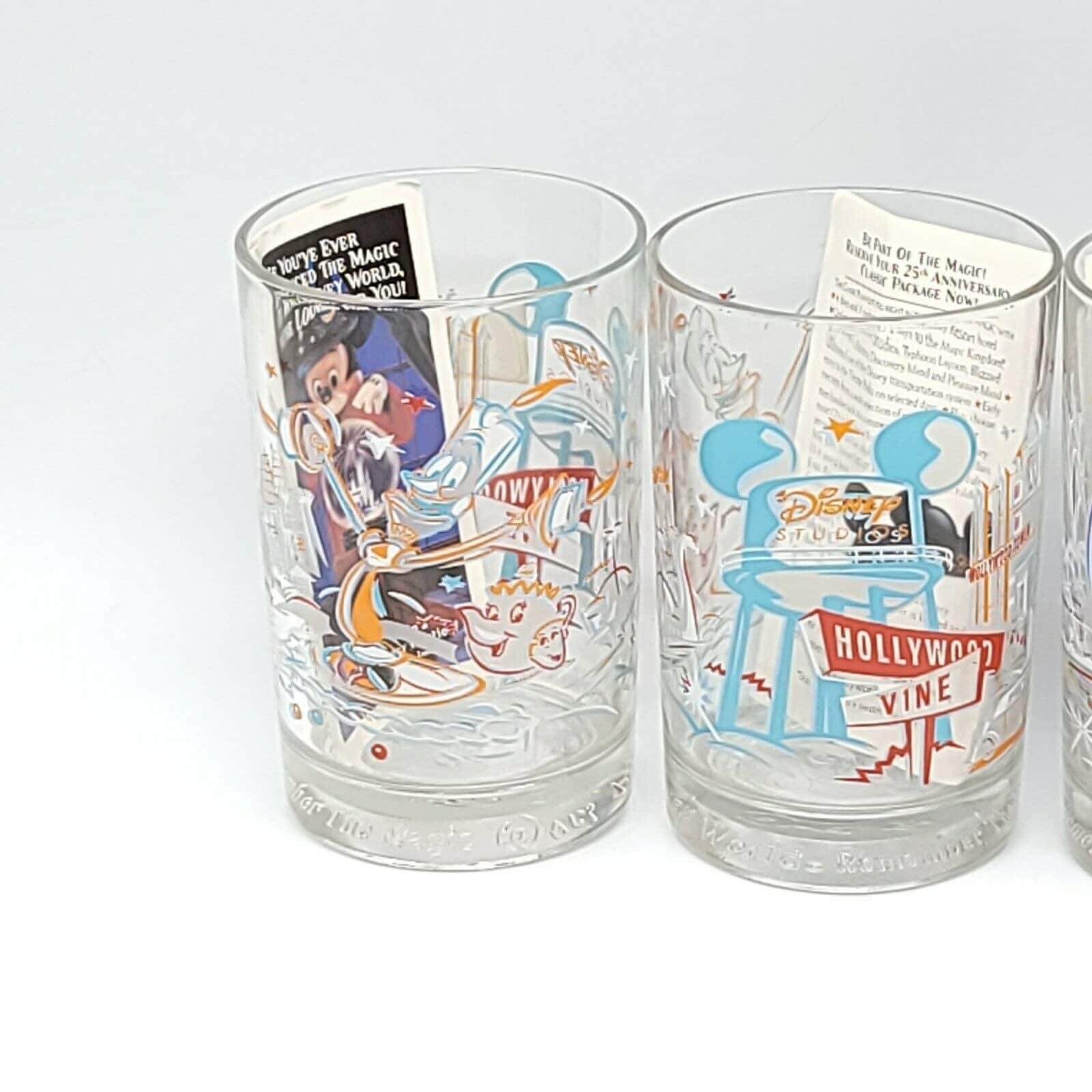 ツムツム　Disney 25th Anniversary Set Mcdonald's Walt Disney World 25th Anniversary Glass Tumbler