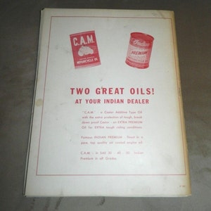 Original 1950's INDIAN Woodsman Motorcycle Service Repair Overhaul Manual Book image 4