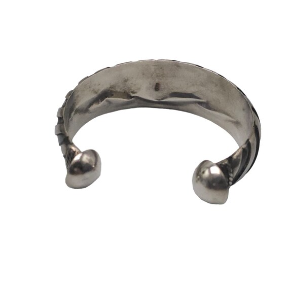 925 Sterling Silver Texture Southwestern Cable Open Cuff Bracelet