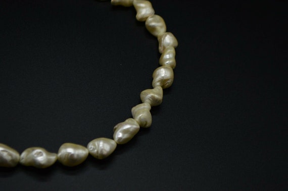 Sterling Silver .925 Stimulated Baroque Pearl Cho… - image 3