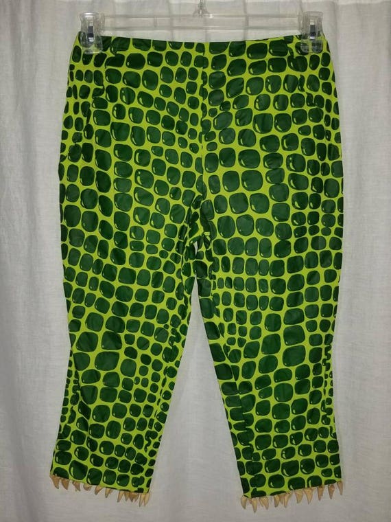 Vintage MOSCHINO Italy 1980's Lime Green Mod Rocke