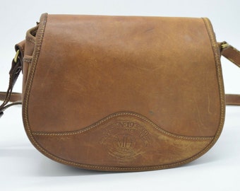 Marley Hodgson Ghurka Bag No. 19 The Pouch Brown Leather Crossbody Purse