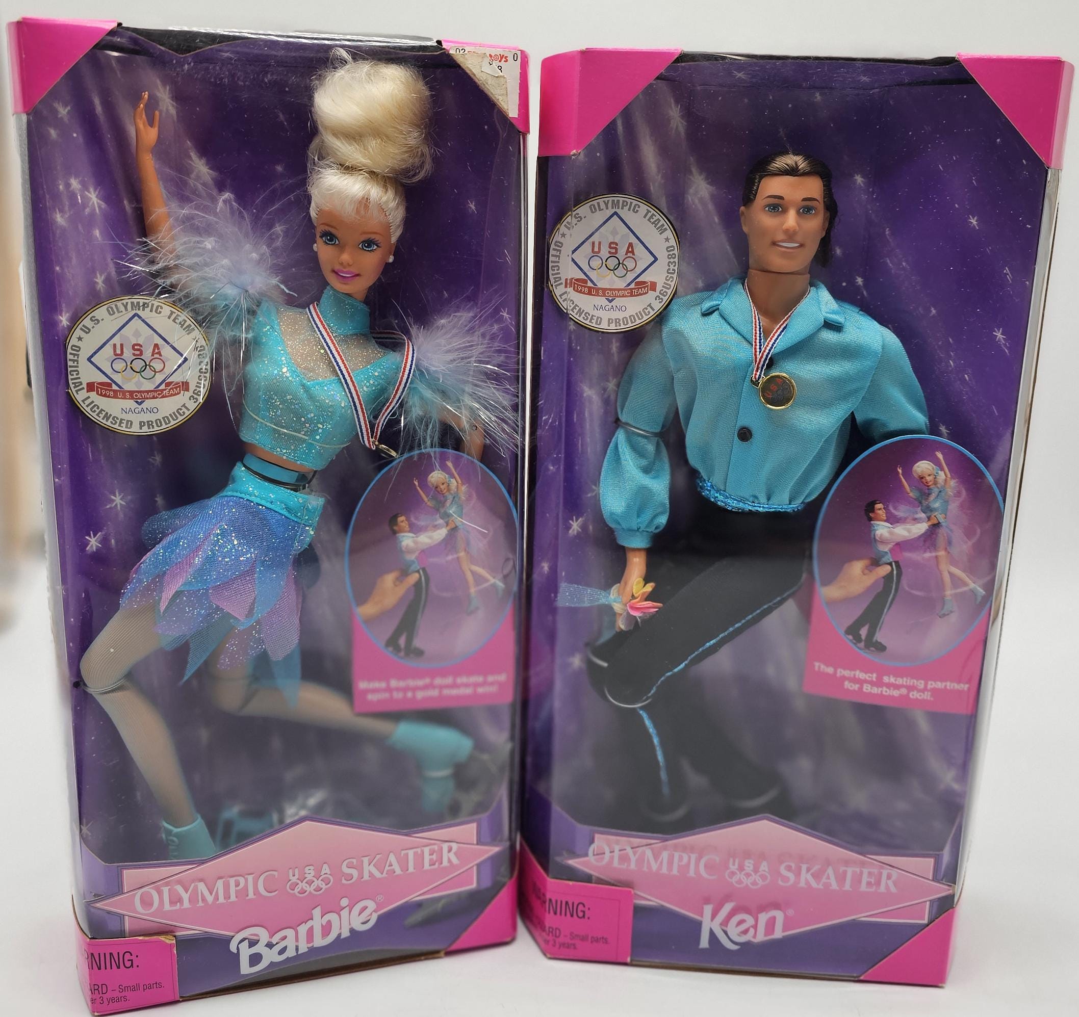 1997 Barbie and Ken Olympic Skater Dolls No 18501 NRFB - Etsy