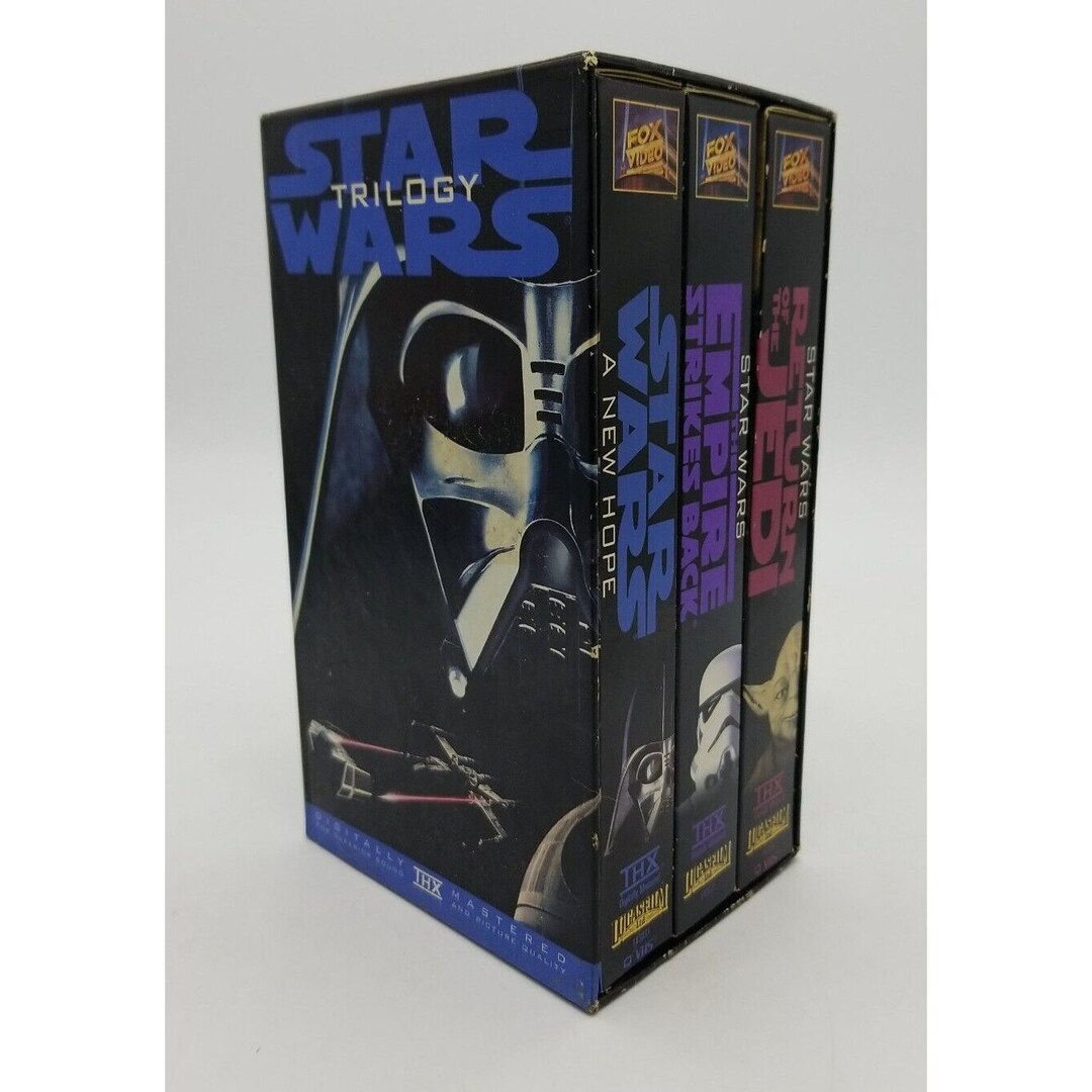 Star Wars Trilogy Box Set 3 tapes VHS 1995 Original Version THX Edition Etsy Canada